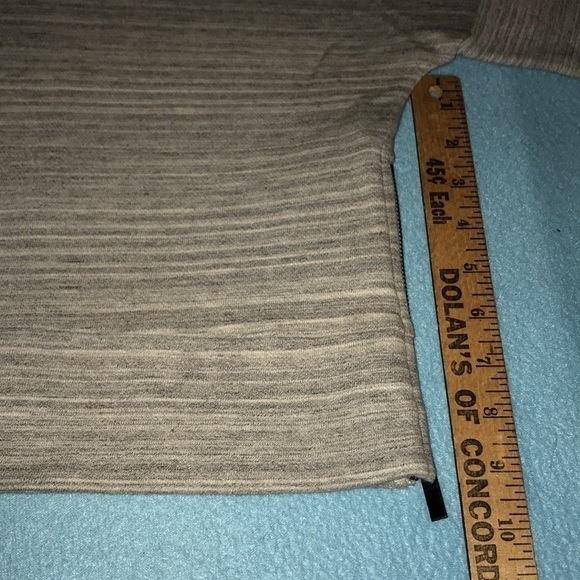 DEREK LAM 10 CROSBY gray short sleeve crop zipper sides heavyweight NEW size M - Picture 9 of 9